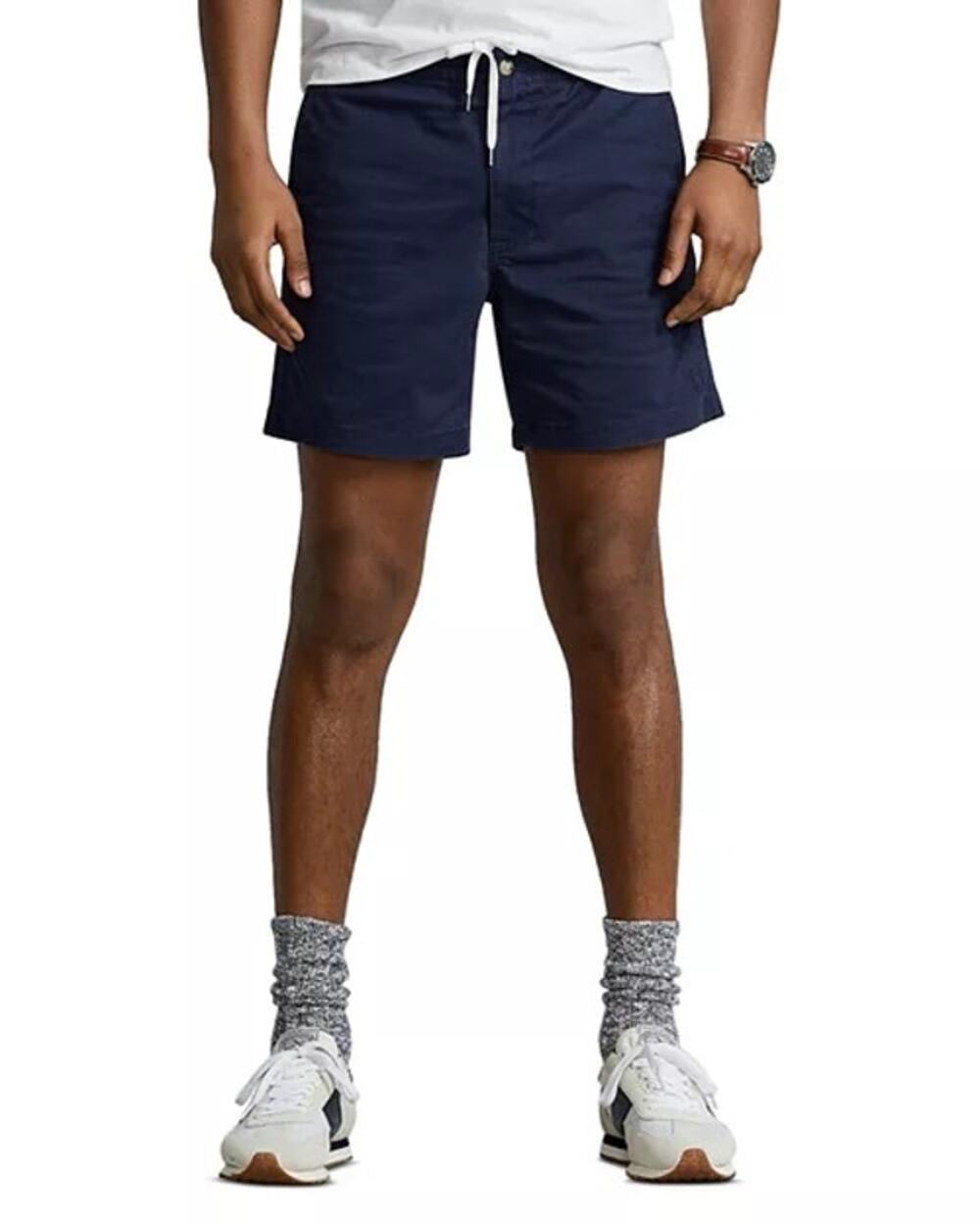 Polo Ralph Lauren Prepster Classic Fit Twill Shorts Elastic Waist Navy Blue 1XB